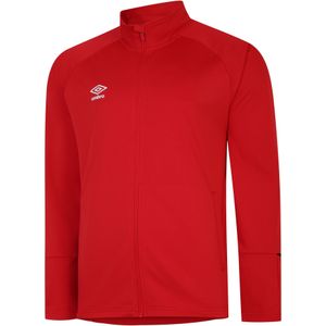 Umbro Gebreid trainingsjack voor kinderen/Kids Total Training (Vermiljoen/Zwart)