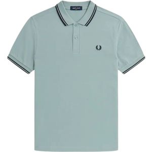 Fred Perry - Poloshirt - Zwart - Korte Mouw - Dubbele Getipte Kraag