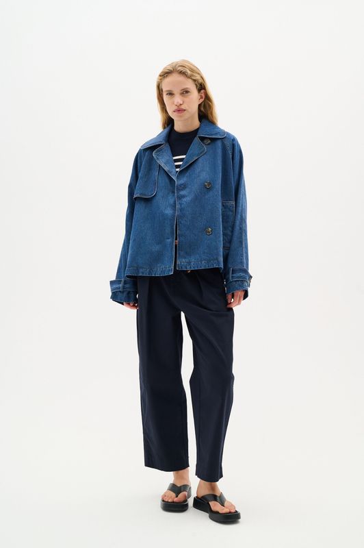InWear - Mableiw Minona - Denim Short Coat - Donkerblauw - Dames