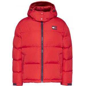 Tommy Jeans Jas Winter Alaska Puffer Jacket Rood - Maat M