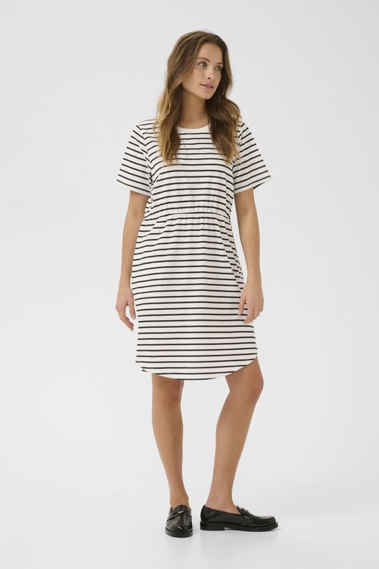 Jurk Relaxed fit white black