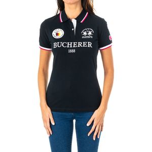 La Martina - Polo Shirt - Blauw - Katoen - Korte Mouwen