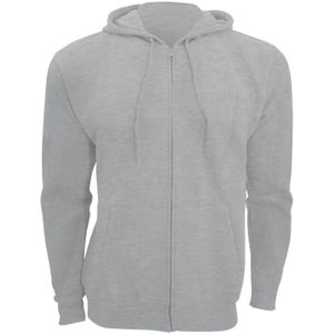 SOLS Heren Zeven Volle Zip Hooded Sweatshirt / Hoodie (Grijze Mergel)