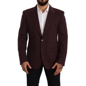 Dolce & Gabbana Mannen Paars Katoenen Slim Blazer Jasje