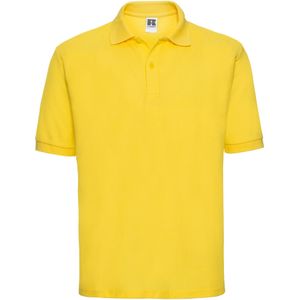 Russell Heren Polycotton Pique Poloshirt (Geel)