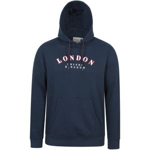 Mountain Warehouse Heren Regionale Londen Graphic Hoodie (Marineblauw)