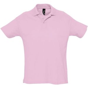 SOLS Heren Zomer II Pique Poloshirt Met Korte Mouwen (Roze) - Maat M