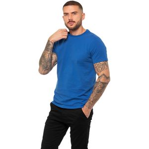 Enzo - Heren Crew Neck T-shirt - Blauw