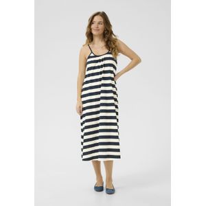 Jurk A-shape blue white