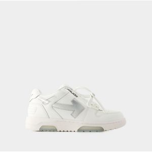 Sneakers Out Of Office - Off White - Leer - Wit/Zilver - Maat 35