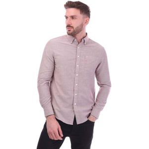 Farah Heren Drayton Oxford Modern Overhemd (Rood)