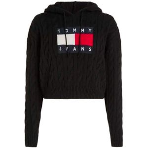 Tommy Jeans Damessweatshirt Met Vlag - Maat S