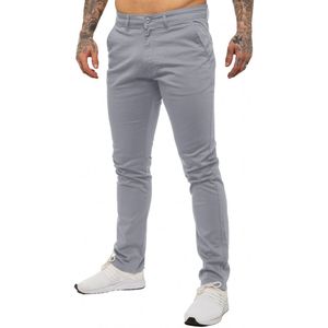 Enzo Heren Slim Fit Stretch Chinos