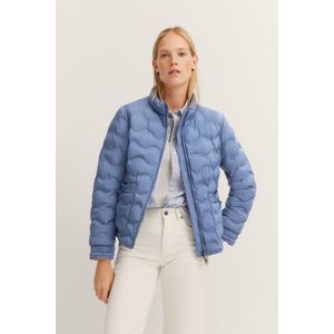 Bugatti - Blouson - Blauw - Met Opstaande Kraag - Lange Mouwen
