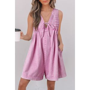 Knoopdetail Mouwloze Jumpsuit