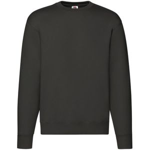 Fruit of the Loom Heren Premium Ingelegd Sweatshirt (Houtskool)