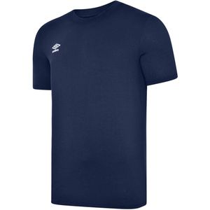 Umbro Heren Club Leisure T-Shirt (Marine / Wit)