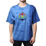 Dolce & Gabbana - T-shirt - Blauw - Tie-Dye - Korte Mouwen