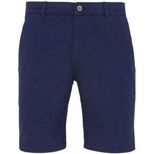 Asquith & Fox Heren Casual Chino Shorts (Marine) - Maat 2XL