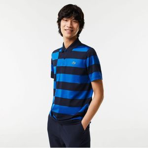 Heren Lacoste Tennis Colourblock Polo Shirt met korte mouwen in Multi color