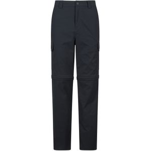 Mountain Warehouse Heren Delta Stretch Zip-Off Regular Cargo Broek (Zwart)
