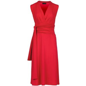 Mouwloze Empire Line-jurk In Rood - Maat 44