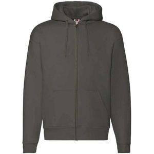 Fruit of the Loom Unisex Adult Premium Full Zip Hoodie (Houtskool)