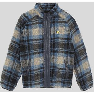 Lyle & Scott Jacquard Sherpa Fleece Jack voor Jongens - Marineblauw