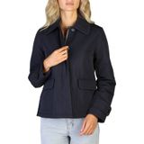 Geox - Dames Jas - Blauw - Polyester - Knoop- en Ritssluiting