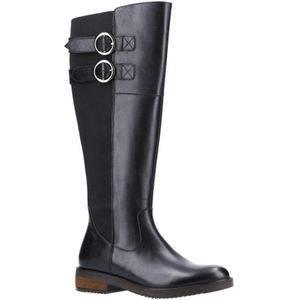 Hush Puppies Dames/dames Carla Leren Kuitlaarzen (Zwart) - Maat 40.5