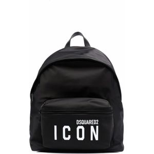Dsquared2 ICON Zakrugzak met logoprint Zwart