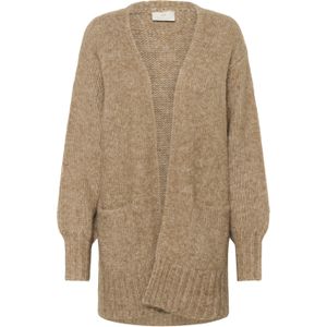 Kaffe - KATrina - Gebreid Vest - Lichtbruin - V-hals