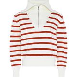 DreiMaster - Troyer Trui - Wit Rood - Dames - Wol