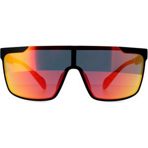 Adidas SP0020 02G Mat Zwart Oranje Camo Contrast Spiegel Rood Zonnebril Zonnebrillen -  Zwart | Sunglasses
