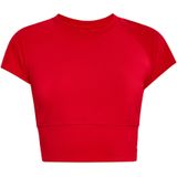 Mymo - Crop-T-shirt - Rood - Dames