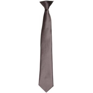 Premier Satijnen stropdas voor volwassenen (Donkergrijs)