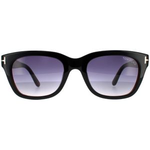 Tom Ford Square Mens Black & Brown Smoke Gray Gradient zonnebril