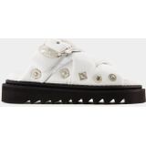 Toga Pulla - Sliders - Wit - Glad Kalfsleer