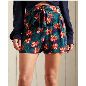 Superdry Paperbagshort Met Print - Dames - Maat 40