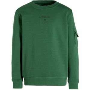Jake Fischer Sweater Met Tekst Groen - Maat 16J / 176cm