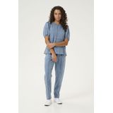 Blouse - Blue Stone Wash - Lange Mouwen - Relaxed Fit