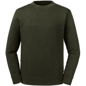Russell Unisex Adult Reversible Organic Sweatshirt voor volwassenen (Donkere Olijf)