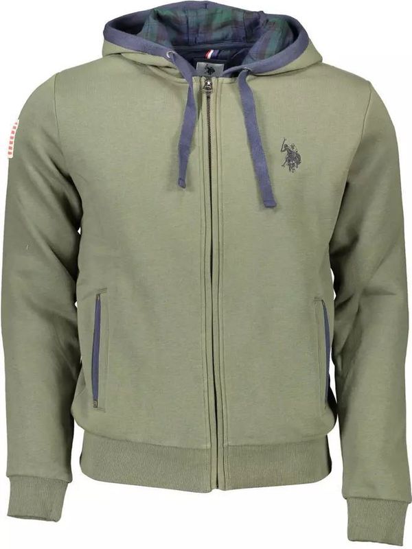 U.s. Polo Assn. - Hoodie - Groen - Katoenmix
