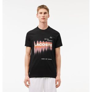 Men's Lacoste Tennis X Daniil Medvedev T-Shirt in Black