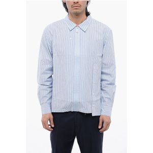 PAUL Boxy Fit overhemd met rits in lichtblauw
