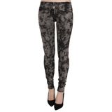 Just Cavalli Vrouwen Zwart Grijs Faded Low Waist Skinny Denim Broek Jeans