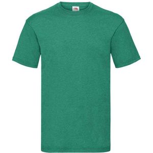 Fruit of the Loom Heren Valueweight T-Shirt (Retro Heide Groen)