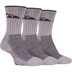Set van 3 gewatteerde wandelsokken van ademend katoen voor dames - SBLS030STN