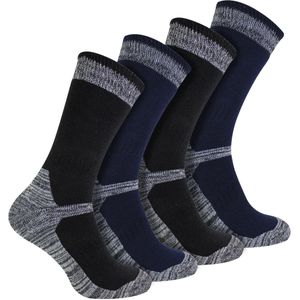 4 Pack Heren Katoenen Verstevigde Industriële Buitenwerksokken