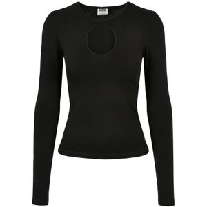 Urban Classics Curvy Top Met Biologisch Katoen Zwart - Maat 2XL